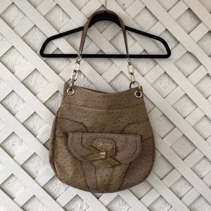 Guess Y2K Super Sleek Hobo Purse Faux Ostrich